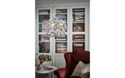 Hidden Gem Kristallkrona 40cm 3L Krom/Klar/Rökfärgad