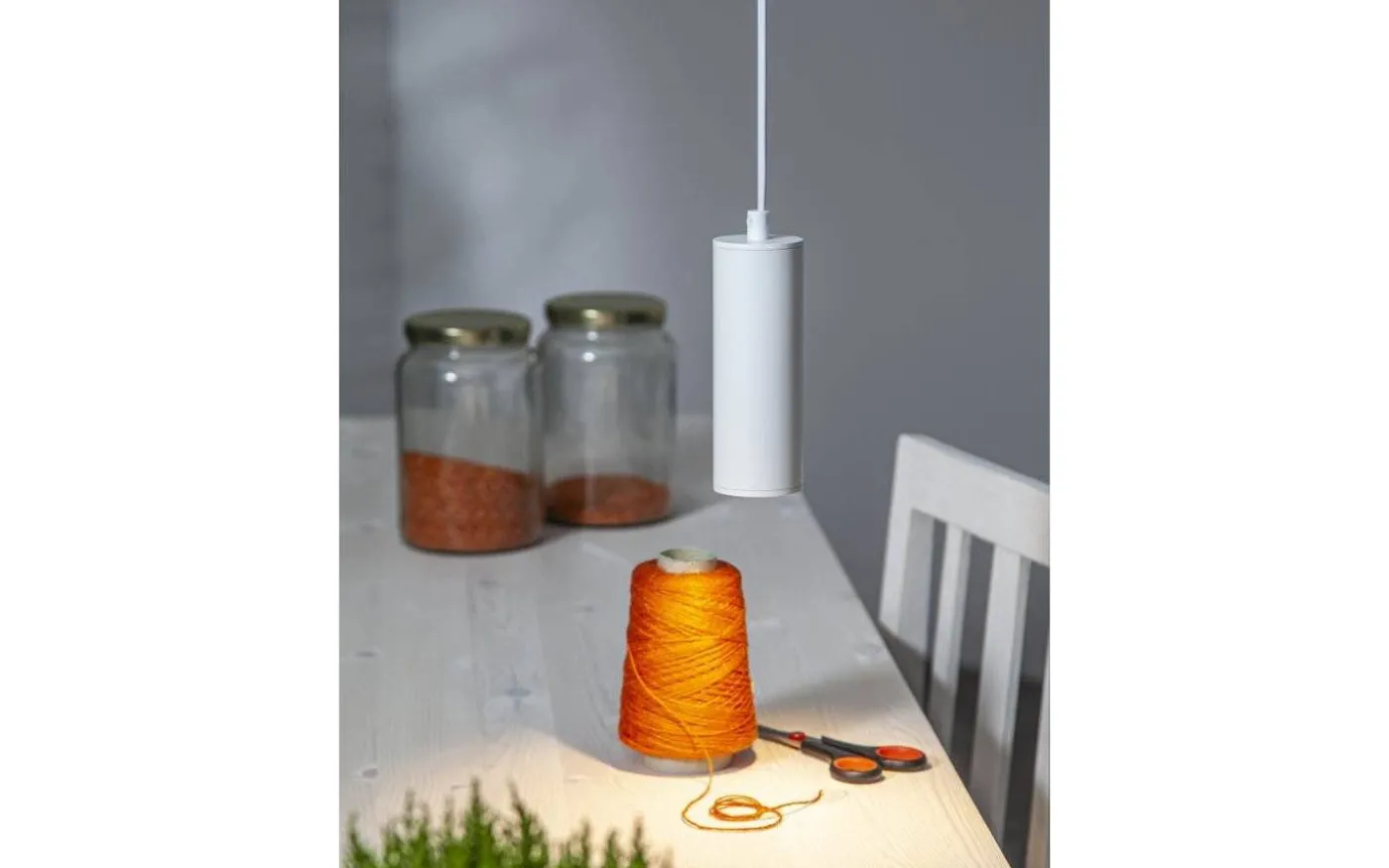 Hide Pendelarmatur GU10 17cm Vit