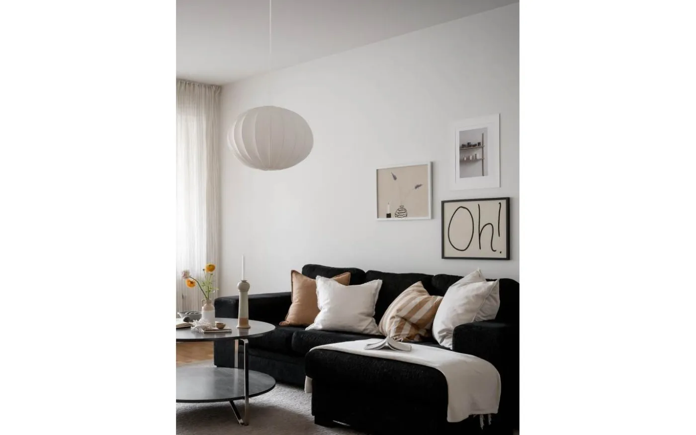 Hilma Taklampa Ø50cm Vit