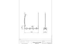 Holder Taklampa 101,5cm Svart