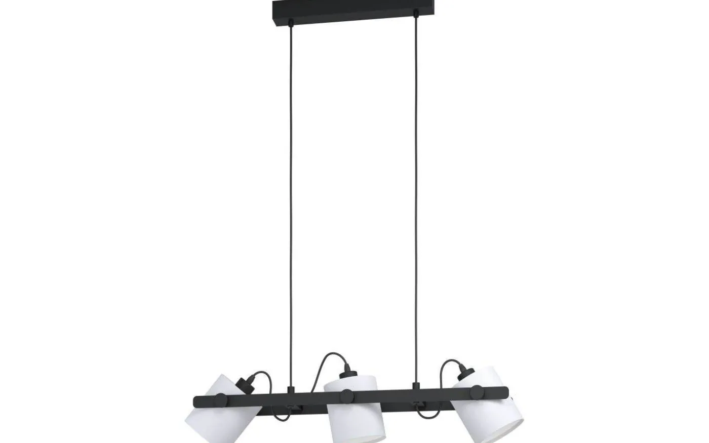 Hornwood Taklampa 78cm 3L Svart/Vit