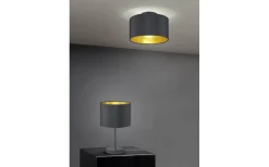 Hostel Bordslampa E27 matt svart/guld