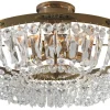 Hovdala Kristallplafond 48cm Antik