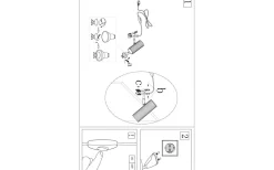 Hubble Klämlampa 12cm Vit