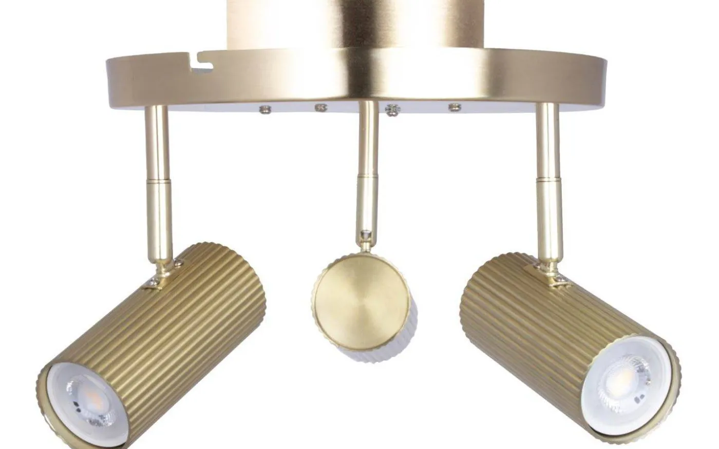 Hubble Takspotlight 3L 25cm Borstad Mässing