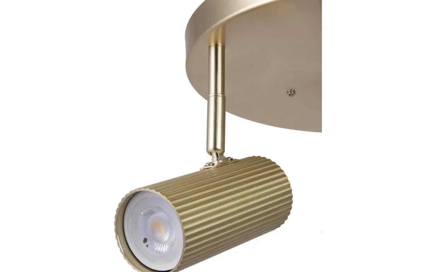 Hubble Takspotlight 3L 25cm Borstad Mässing