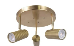 Hubble Takspotlight 3L 25cm Borstad Mässing