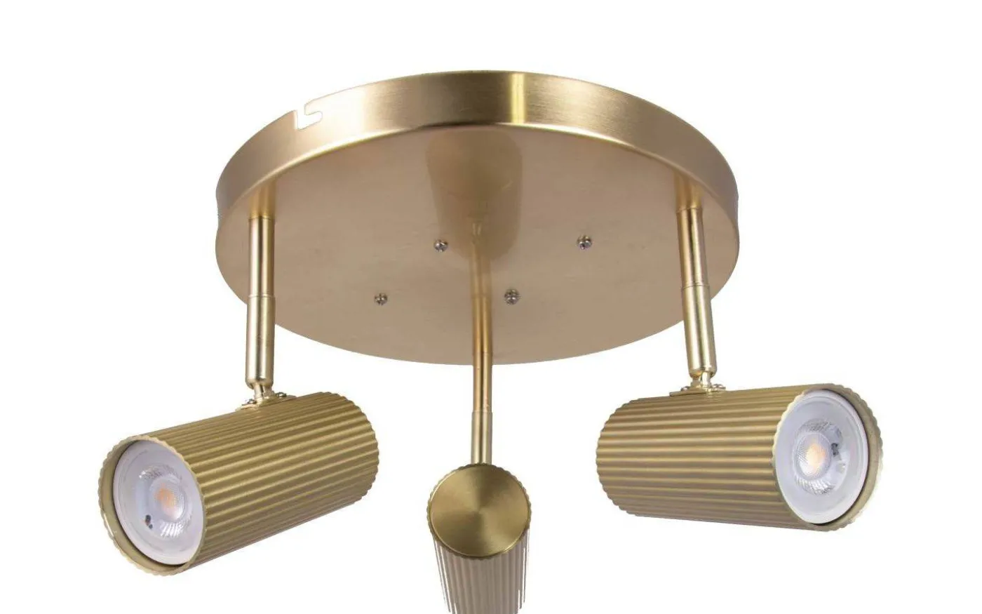 Hubble Takspotlight 3L 25cm Borstad Mässing