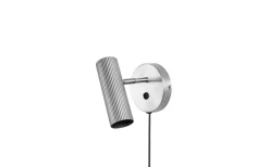 Hubble Vägglampa Borstad Stål