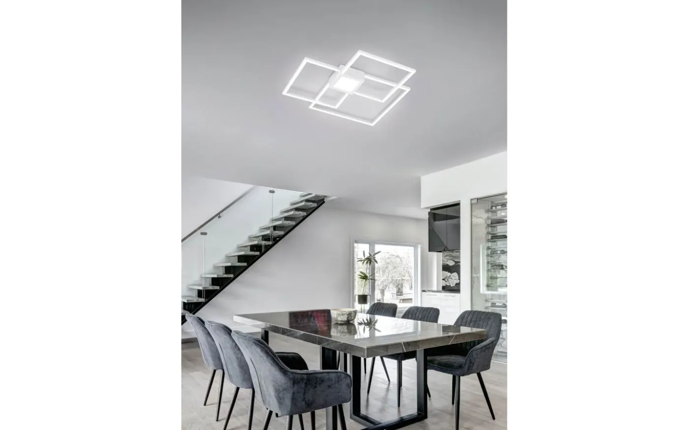 Hydra Plafond LED 3-delad mattvit 4000K