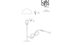 Icon Bordslampa 36cm Borstad Mässing