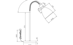 Idre Skrivbordslampa 52cm Vit