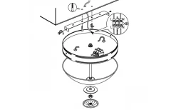 Imperial Plafond 31cm Brons