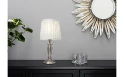 Ines Bordslampa 34cm Krom/Vit