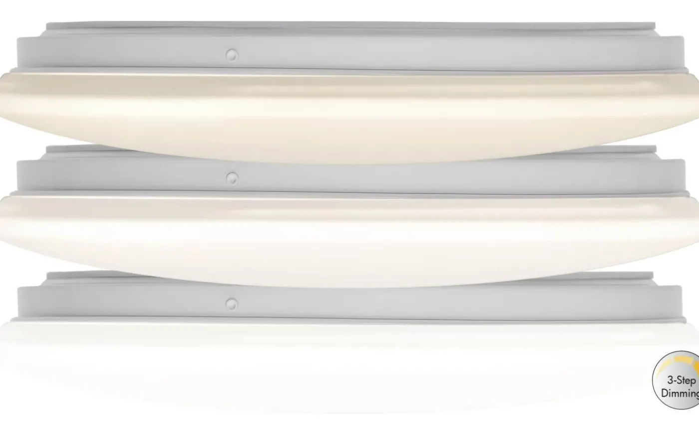 Integra Plafond 33cm 3-Steg DIM LED 3000K 1200lm 18W(75W) IP20