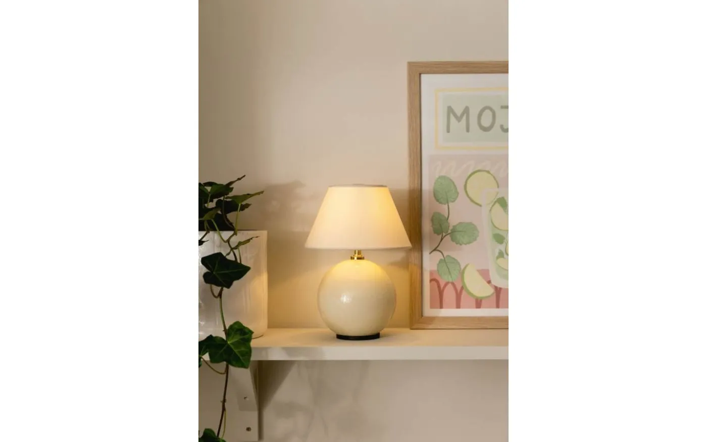 Iris Portabel Bordslampa 23cm Creme