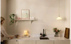 Iris Portabel Bordslampa 23cm Creme