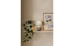 Iris Portabel Bordslampa 23cm Duvblå