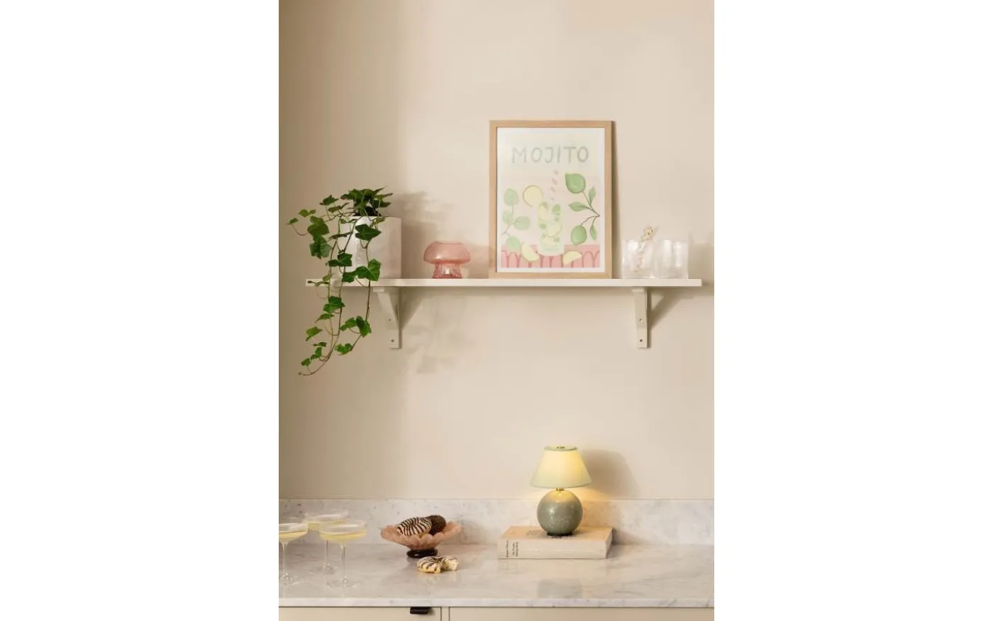 Iris Portabel Bordslampa 23cm Grön