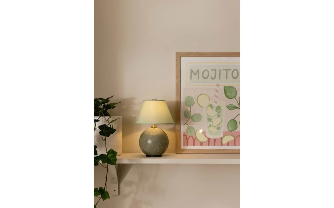 Iris Portabel Bordslampa 23cm Grön