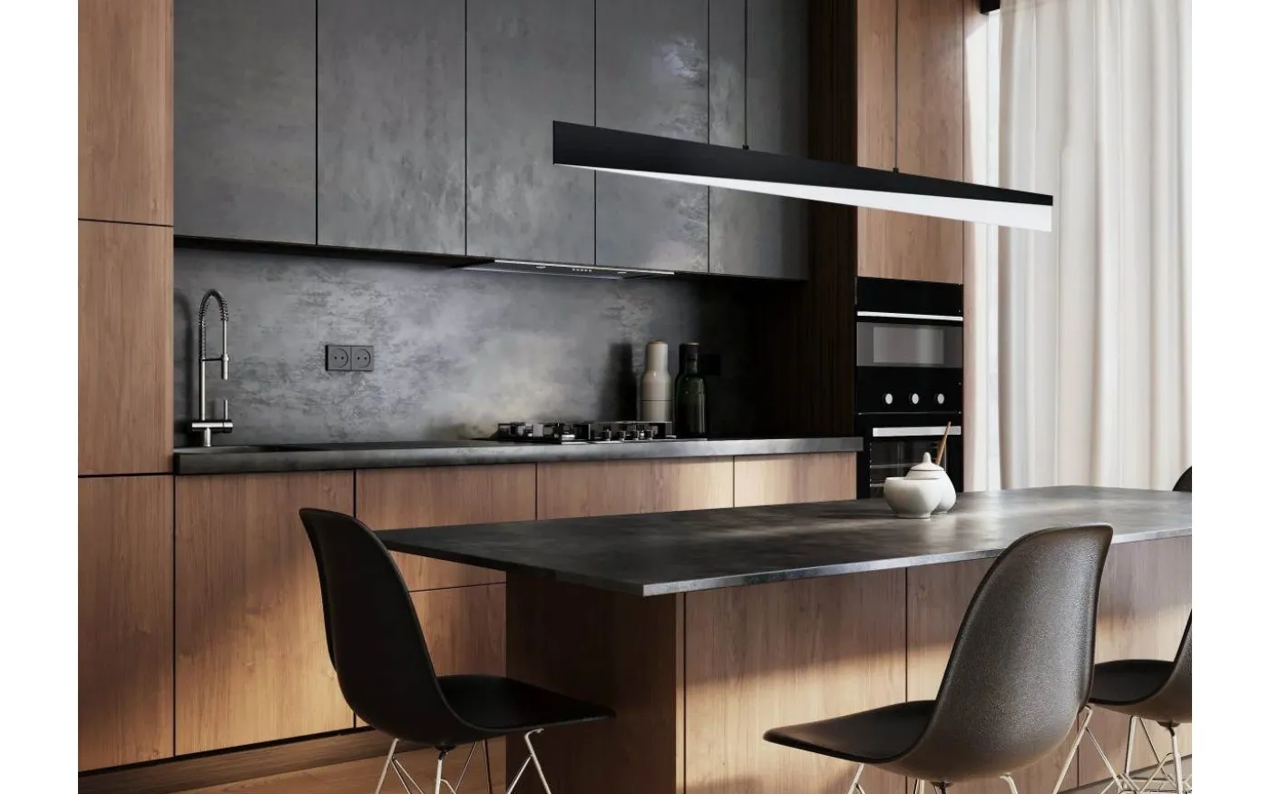 Isidro Taklampa LED 3000K 27W Svart