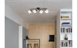 Isla Spotlight 4-delad E14 varmgrå/mattsvart