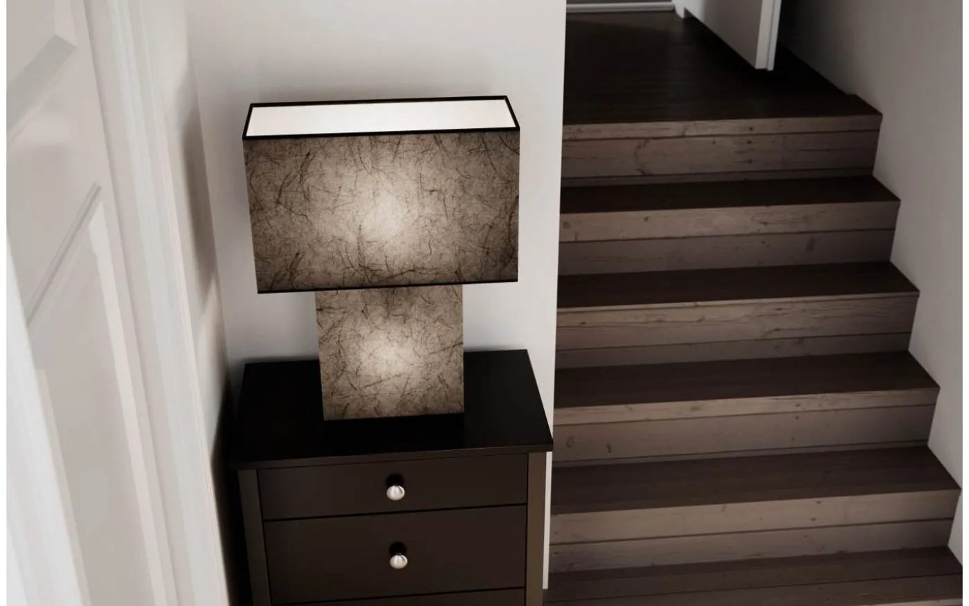 Isquare Bordslampa 50cm Svart