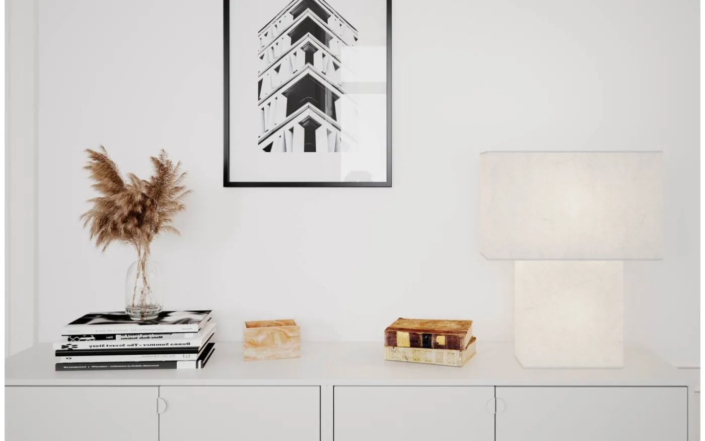 Isquare Bordslampa 50cm Vit