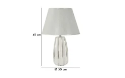 Italiano Bordslampa 45cm Vit/Silver