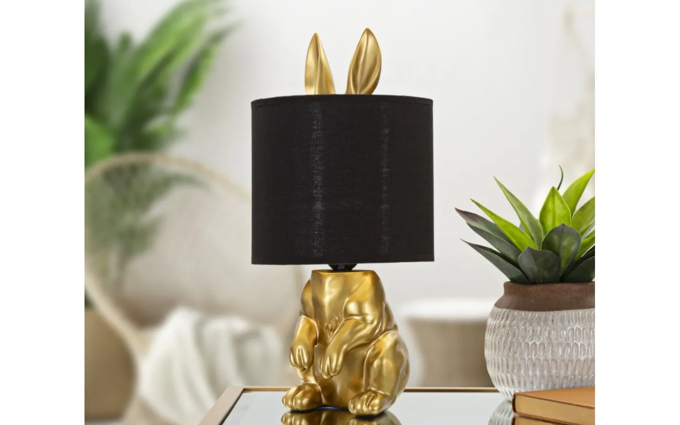 Ivo Bordslampa Kanin 43cm Guld/Svart