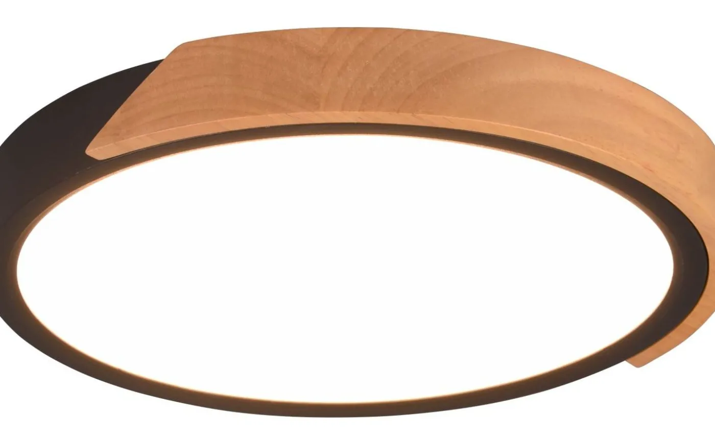 Jano Plafond LED mattsvart/trä