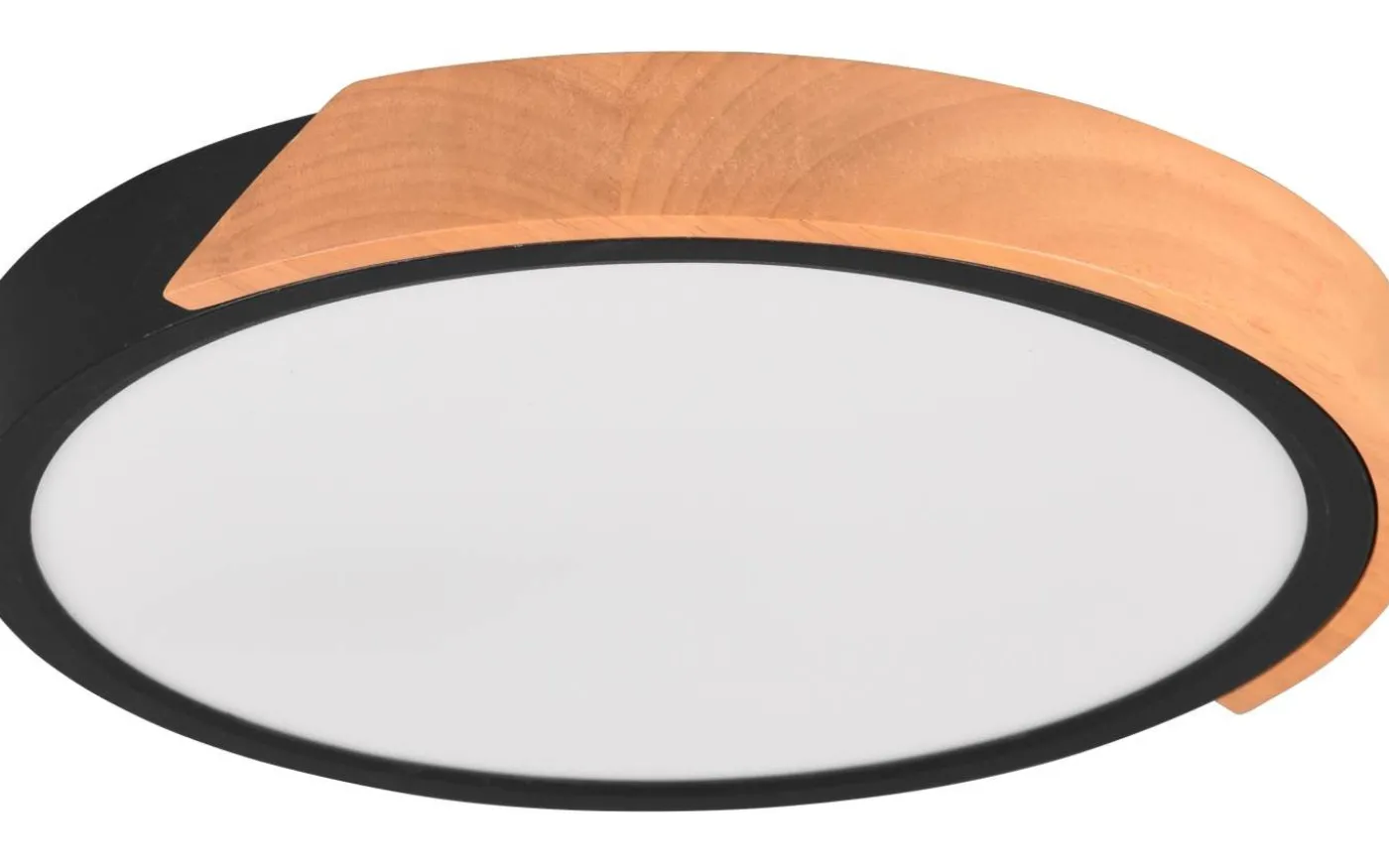 Jano Plafond LED mattsvart/trä