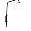 Jazz Vägglampa Opal/Svart