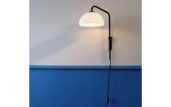 Jazz Vägglampa Opal/Svart
