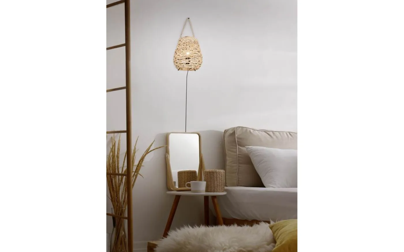 Jean Bordslampa E27 naturfärg/sjögräs