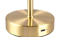 Jeff Bordslampa LED matt mässing uppladdningsbar
