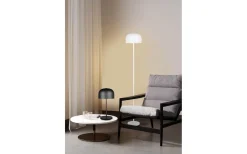 Jeff Golvlampa LED mattvit uppladdningsbar