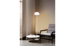 Jeff Golvlampa LED mattvit uppladdningsbar