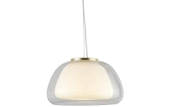 Jelly Taklampa 39cm Opalvit/Mässing