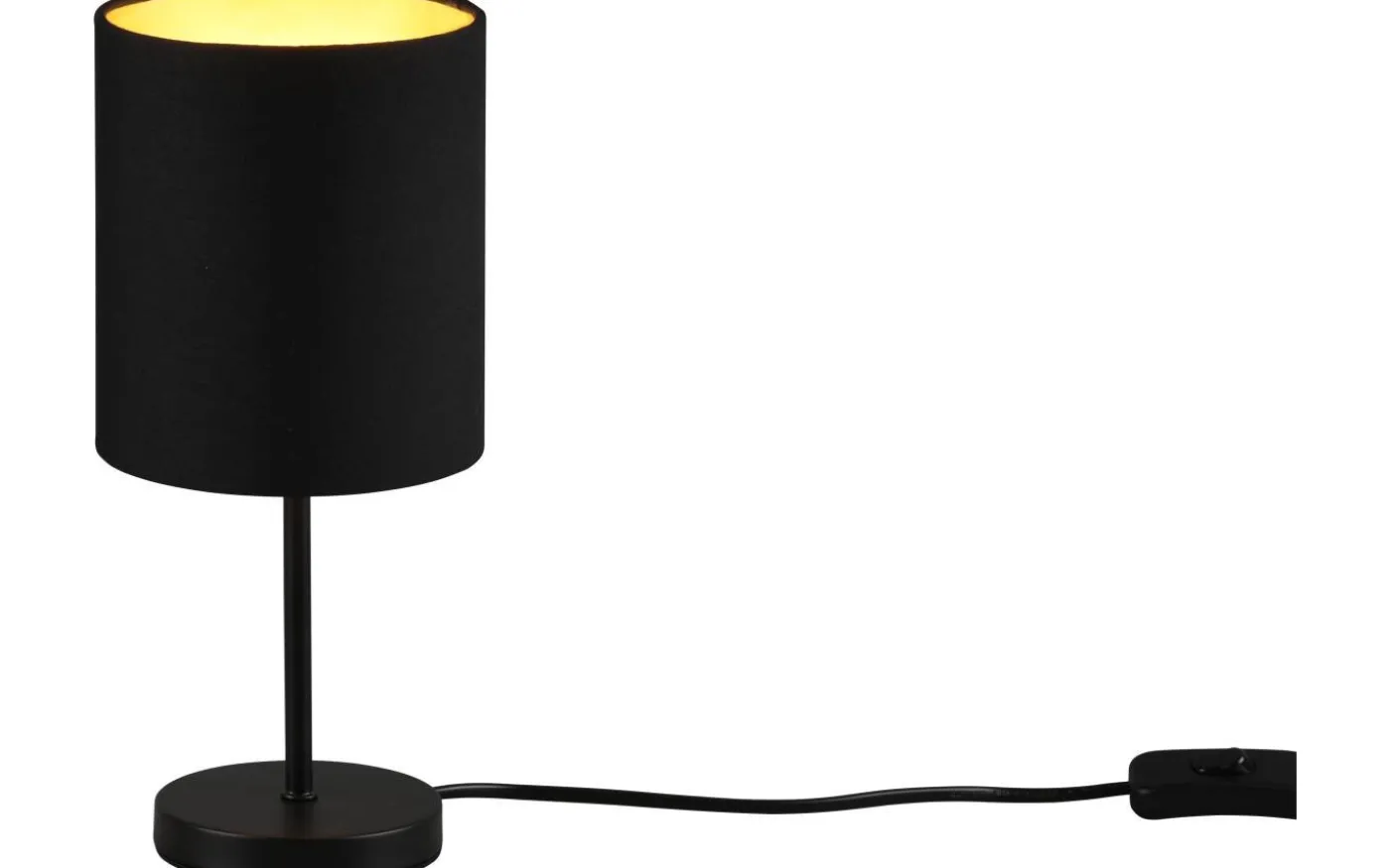 Jerry Bordslampa E14 matt svart/guld