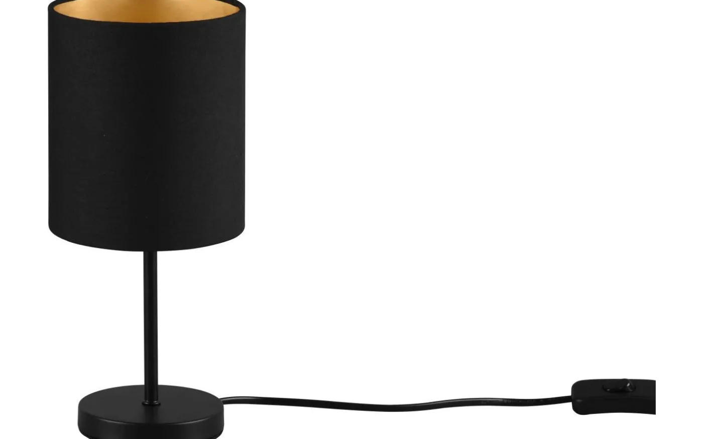 Jerry Bordslampa E14 matt svart/guld