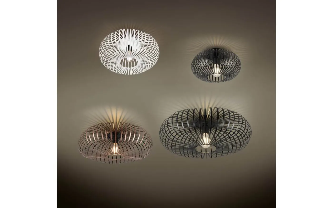 Johann Plafond 50cm E27 mattsvart