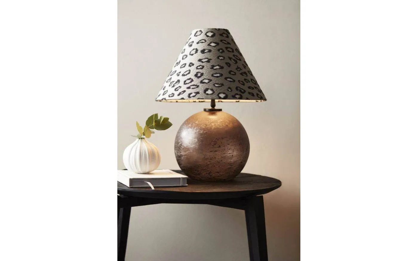 Jonna Lampfot 32cm Brun Vintage