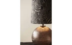 Jonna Lampfot 32cm Brun Vintage