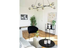 Josefine Taklampa 91cm Svart/Mässing