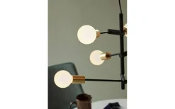 Josefine Taklampa E27 Svart/ Mässing