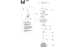 Julietta Plafond 12cm Krom IP44