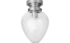 Juni Plafond 20cm Antikstål/Klar IP44