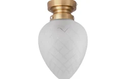 Juni Plafond 20cm Borstad Mässing/Frostad IP44