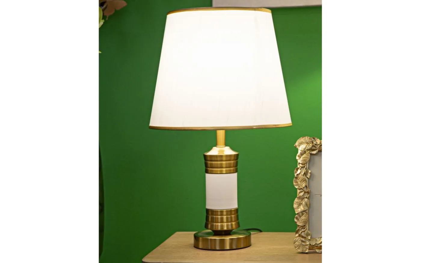 Jupiter Bordslampa 52cm Vit/Guld